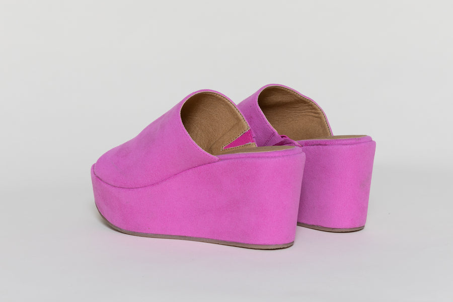 CORY Fuschia vegan platform shoes| warehouse sale