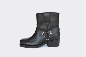 CHUCK Black motorcycle boots| warehouse sale