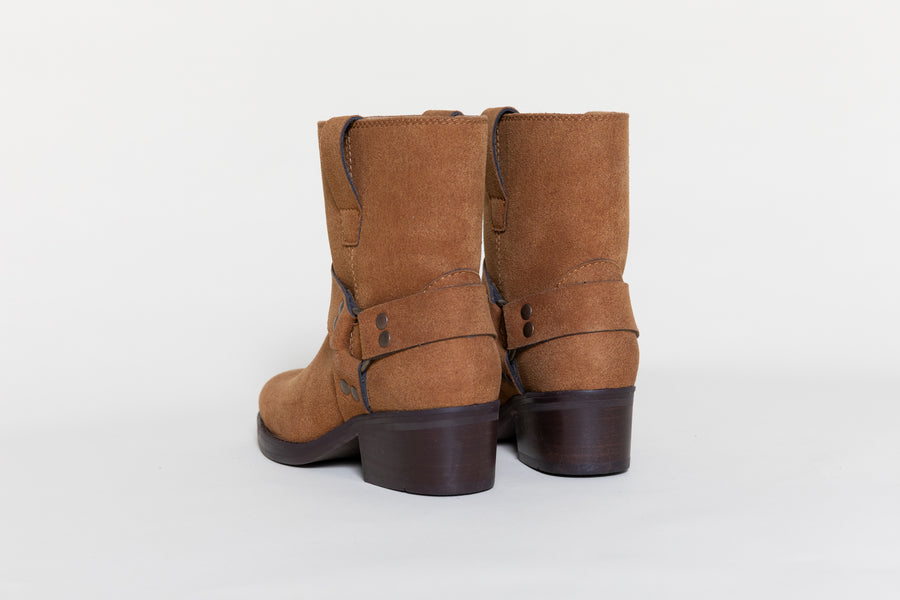 CHUCK Rusty Brown Ankle. motorcycle boots| warehouse sale