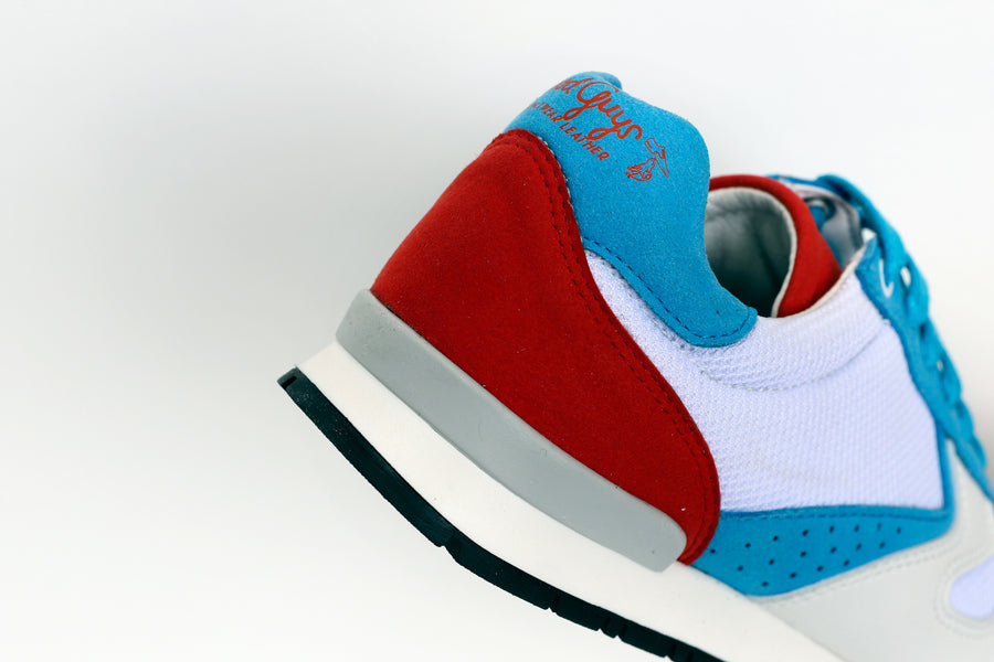 FELIX vegan running shoes | WHITE/RED/BLUE