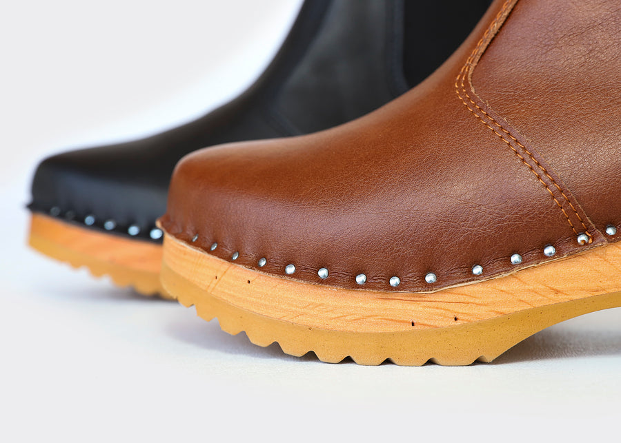 Rockwell vegan clog boots | Brown