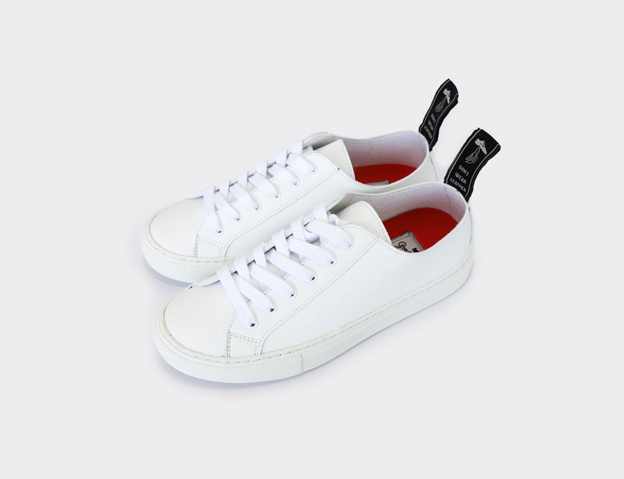 SAMO vegan low top sneakers | WHITE